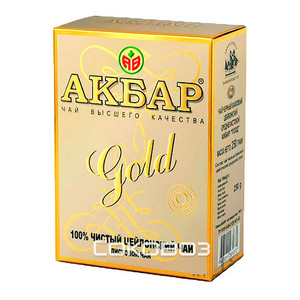 Чай черный Akbar Gold / Акбар Голд 250 грамм 24 штуки в упаковке
