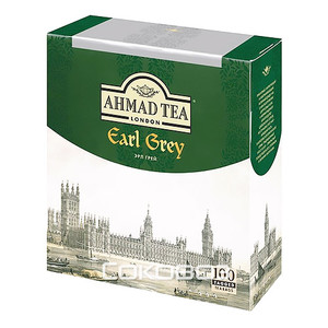 Чай черный Ahmad / Ахмад Эрл Грей с бергамотом 100 пакетов по 2 грамма 8 штук в упаковке
