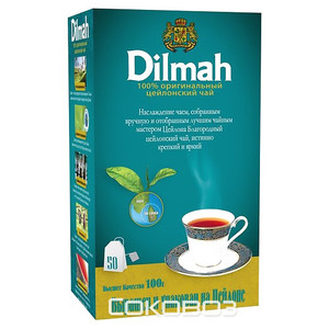 Чай черный Dilmah / Дилмах Серебряная Линия 50 пакетиков 24 штуки в упаковке