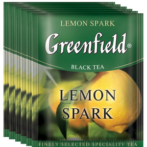 Чай Гринфилд РН Лемон Спарк черный 1,5 грамма*100 пакетов, 1 штука в упаковке