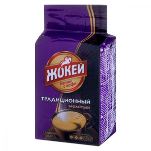 Кофе Жокей Традиционный молотый жареный в/с 100 грамм 1 штука в упаковке