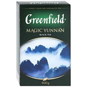 Чай Гринфилд Мэджик Юнань черный крупнолистовой 100 грамм, 1 штука в упаковке
