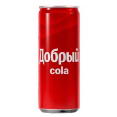 Добрый Cola 0,33 литра ж/б 24 штуки в упаковке