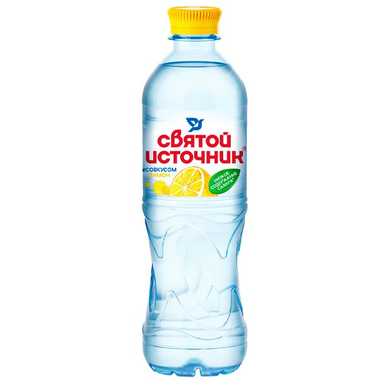 Святой Источник без газа Лимон 0,5 литра 12 штук в упаковке