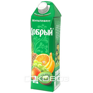 Сок Добрый Мультифрут 1 литр 12 шт в упаковке