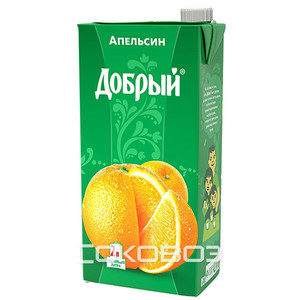 Coк Добрый Апельсин 2 литра 6 штук в упаковке