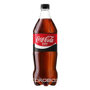 Кока Кола Зеро 1 литр 12 штук в упаковке Казахстан