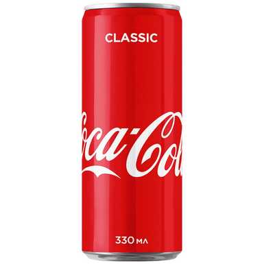 Кока Кола 0,33 литра ж/б 24 шт в упаковке Казахстан