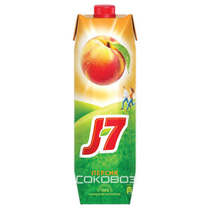 Сок J7 Персик 0,97 литра12 штук в упаковке
