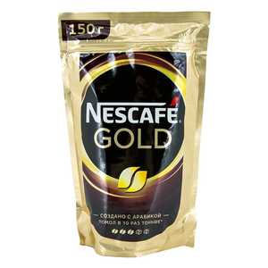 Кофе Nescafe Gold / Нескафе Голд растворимый пакет 150 грамм 12 штук в упаковке