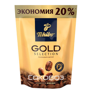 Кофе Tchibo Gold / Чибо Голд растворимый пакет 150 грамм 12 штук в упаковке