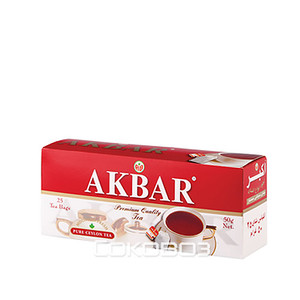 Чай черный Akbar / Акбар 25 пакетов*2 грамма 24 штуки в упаковке