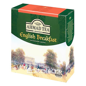 Чай черный Ahmad / Ахмад Английский Завтрак 100 пакетов*2 грамма 12 штук в упаковке