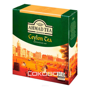 Чай черный Ahmad / Ахмад Цейлонский 100 пакетов*2 грамма 12 штук в упаковке