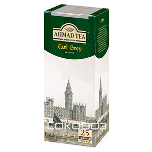 Чай черный Ahmad / Ахмад Эрл Грей с бергамотом 25 пакетов*2 грамма 12 штук в упаковке
