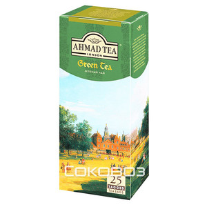 Чай зеленый Ahmad / Ахмад 25 пакетов*2 грамма 36 штук в упаковке