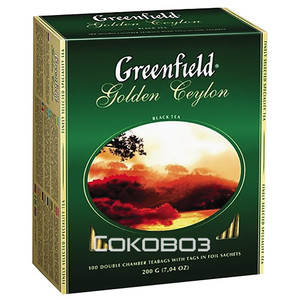 Чай черный Greenfield / Гринфилд Golden Ceylon 100 пакетиков (9шт)