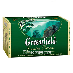 Чай зеленый Greenfield / Гринфилд Jasmine Dream 25 пакетиков 15 штук в упаковке