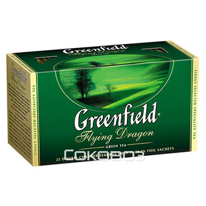 Чай зеленый Greenfield / Гринфилд Flying Dragon 25 пакетиков 15 штук в упаковке