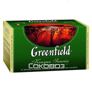 Чай черный Greenfield / Гринфилд Kenyan Sunrise 25 пакетиков 15 штук в упаковке