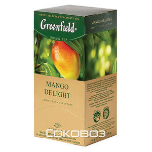 Чай зеленый Greenfield / Гринфилд Mango Delight 25 пакетиков 10 штук в упаковке