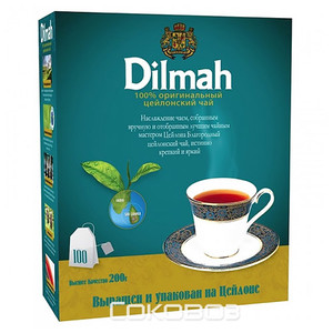 Чай черный Dilmah / Дилмах Серебряная Линия 100 пакетиков 24 штуки в упаковке