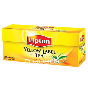 Чай черный Lipton Yellow Label / Липтон 25 пакетиков 24 штуки в упаковке