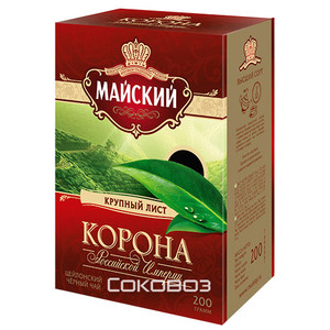 Чай черный Майский Корона Российской Империи 200г 21 штука в упаковке