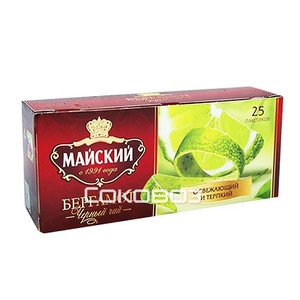 Чай черный Майский Бергамот 25 пакетиков (27шт)