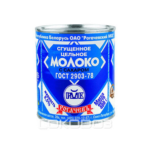 Сгущенное молоко Рогачев ГОСТ 8,5% 400г ж/б 30шт в упак