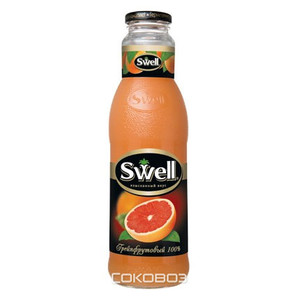Сок Свелл Грейпфрут 0,75 литра 6 штук в упаковке