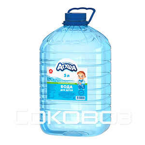 Агуша детская вода 5 литров 4 штуки в упаковке