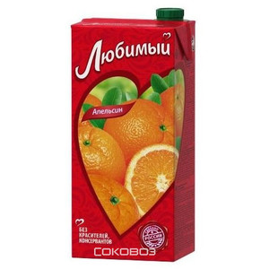 Сок Любимый сад Апельсин Манго 2 литра 6 штук в упаковке
