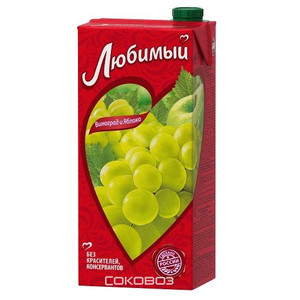 Любимый сад Виноград 2 литра 6 штук в упаковке