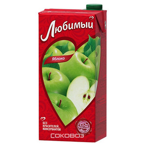 Сок Любимый сад Яблоко 2 литра 6 штук в упаковке