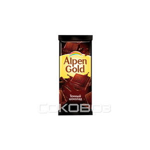 Альпен Гольд тёмный 90 грамм 20 штук в упаковке