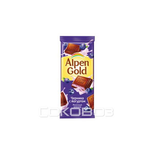 Альпен Гольд черника йогурт 90г 20шт в упак