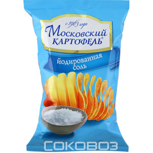 Московский Картофель с солью, хрустящий 40 грамм 30 штук в упаковке
