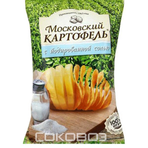 Московский Картофель c солью 70 грамм 24 штуки в упаковке