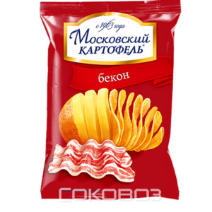 Московский Картофель Бекон 130 грамм 16 штук в упаковке