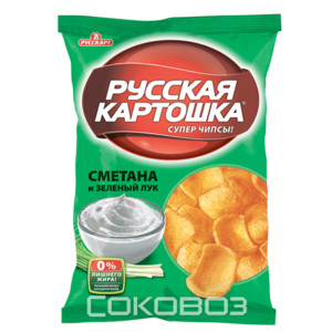 Русская картошка Сметана лук 150 грамм 11 штук в упаковке