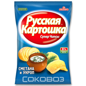 Русская картошка Сметана укроп 150 грамм 11 штук в упаковке