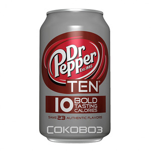 Доктор Пеппер (Dr.Pepper TEN) 0,355л ж/б 12 шт в упак