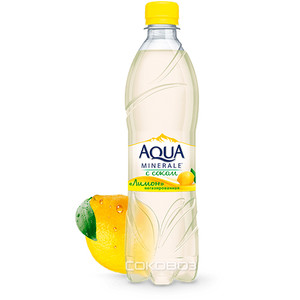 Аква Минерале Лимон без газа 0,5 литра  12 штук в упаковке