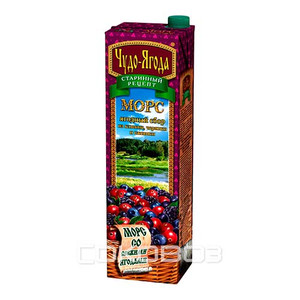 Морс Чудо-ягода Ягодный Сбор 0,97 литра 12 штук в упаковке