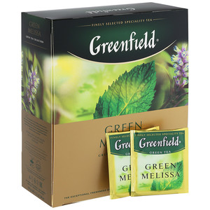Чай Гринфилд РН Грин Мелисса зелен 1,5г*100, 1 шт. в упаковке
