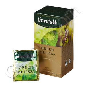 Чай Гринфилд Грин Мелисса зеленый 1,5 грамма*25 пакетов, 1 штука в упаковке