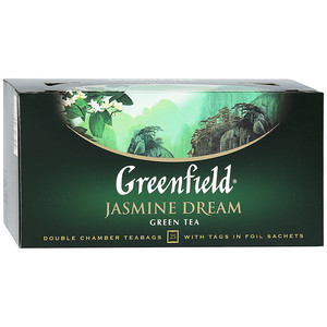 Чай Гринфилд Жасмин Дрим зеленый 2 грамма*25 пакетов, 1 штука в упаковке