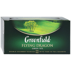 Чай Гринфилд Флаинг Драгон зеленый 2 грамма*25 пакетов, 1 штука в упаковке