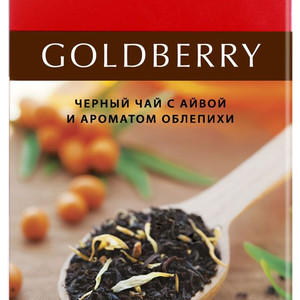 Чай Тесс Голдберри черный с добавками 1.5 грамма*25 пакетов, 1 штука в упаковке